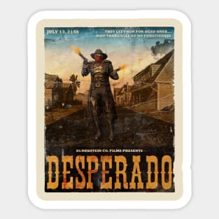 Desperado grindhouse movie poster Sticker